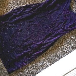 Dark purple short cocktail dress